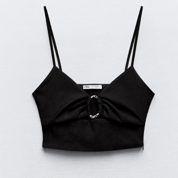 Zara Tops - ZARA Cutout Crop Top